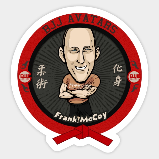 Frank McCoy Sticker by BJJ AVATARS